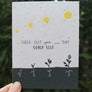 recovery encouragement wildflower seed paper card for mental health